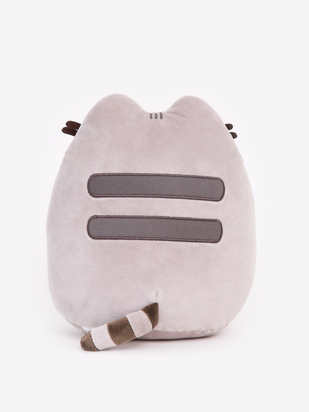 Pusheen Plush Toy in Light Gray Holding Yellow Pizza Slice - Picture 3 of 3
